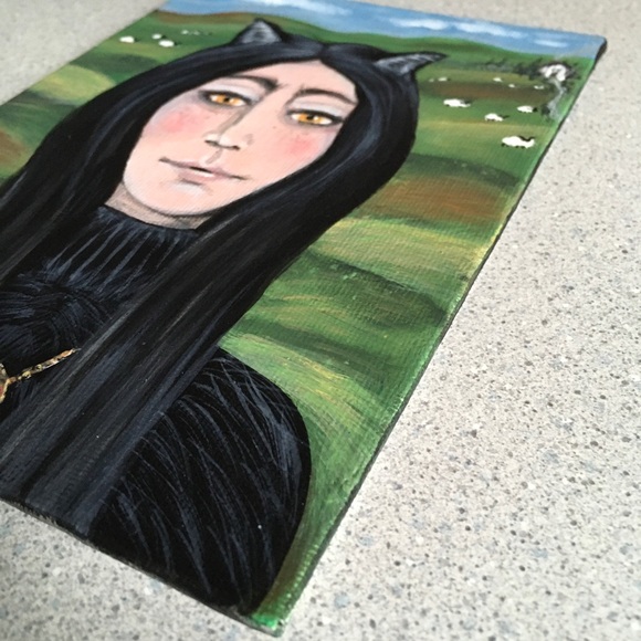 Original Artwork - “She Wolf” 5x7" Acrylic on Canvas board - Picture 7 of 9